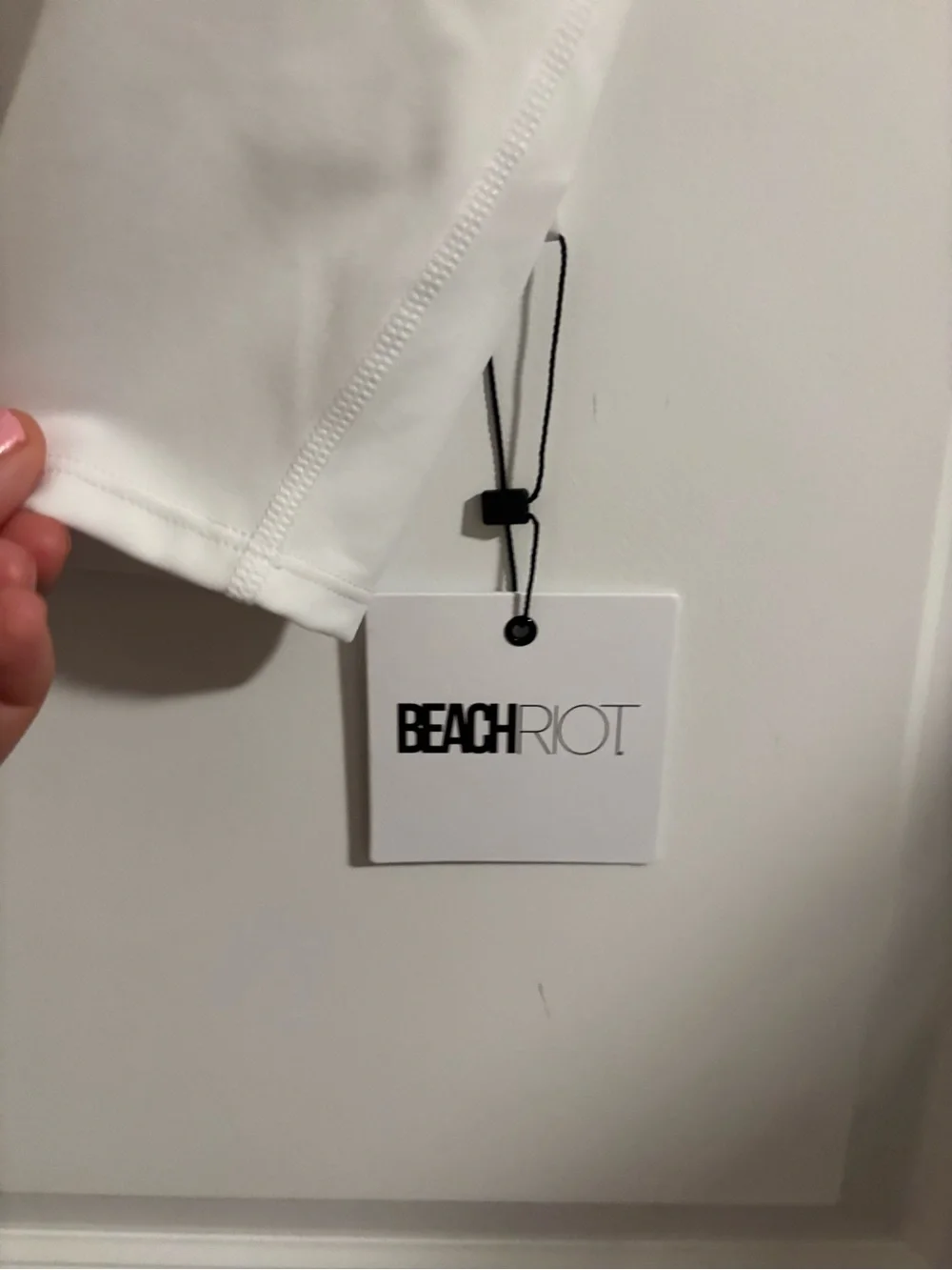 NEW BEACH RIOT Yara Crop Top Courtside White Matte Sizes S, M, L